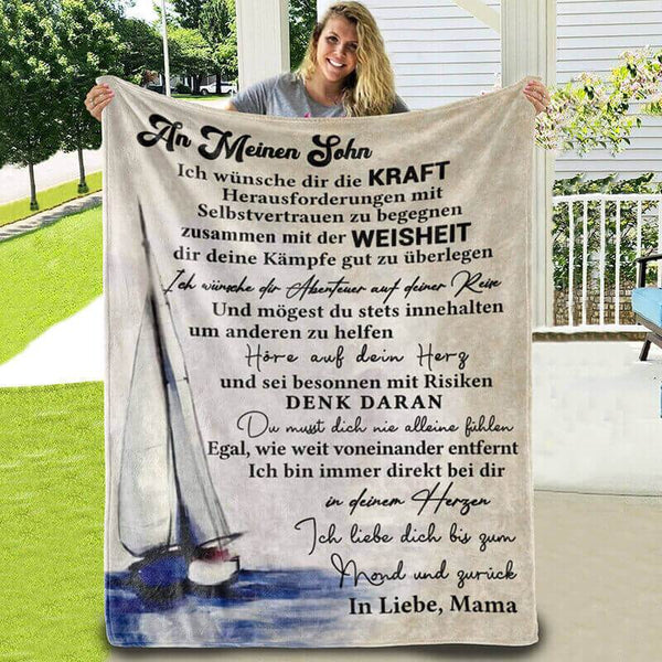 Divesart - Decke von Mutter zu Sohn - "Meeresbrise"